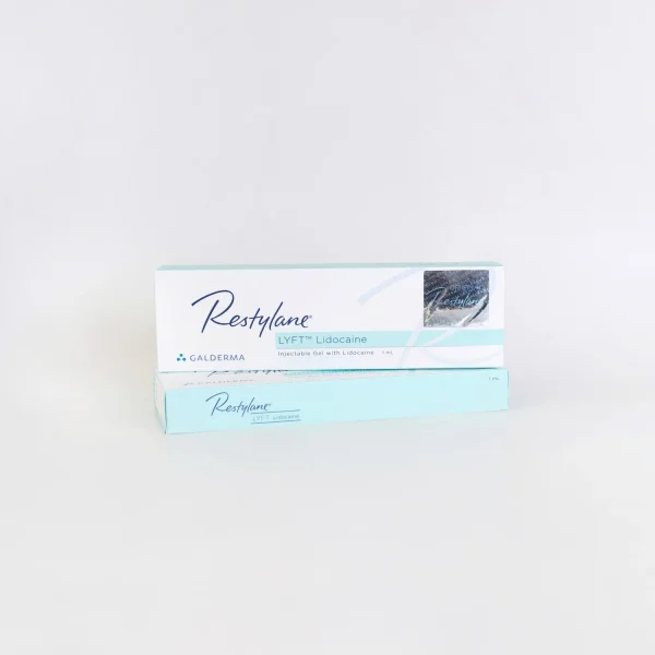 Sealed package of Restylane Lyft dermal filler ready for shipment