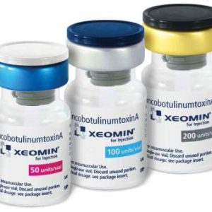 Xeomin 200 Units box and vial for therapeutic and cosmetic use